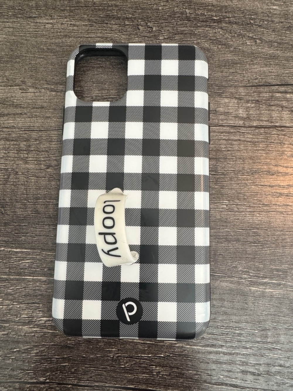 Loopy Case Black & White Buffalo Check Phone Case for IPhone 11 Pro Max.